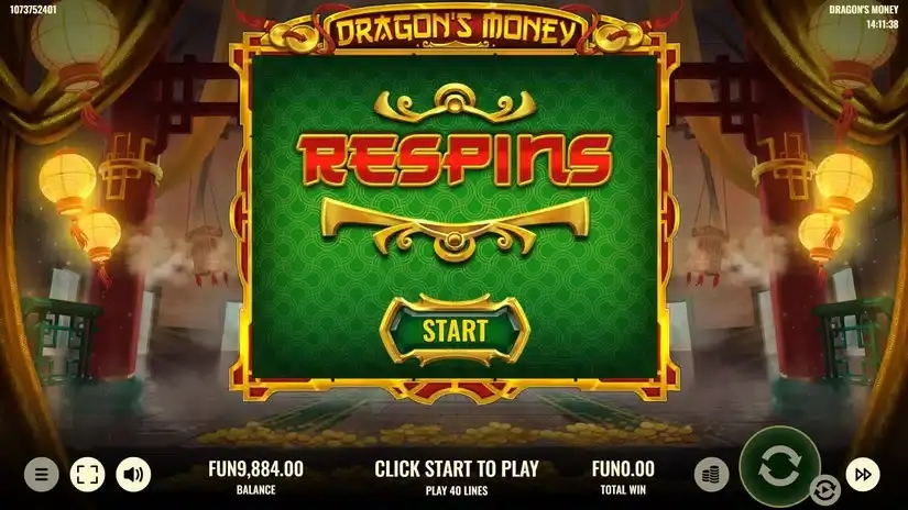 Dragon’s Money slot screenshot 3