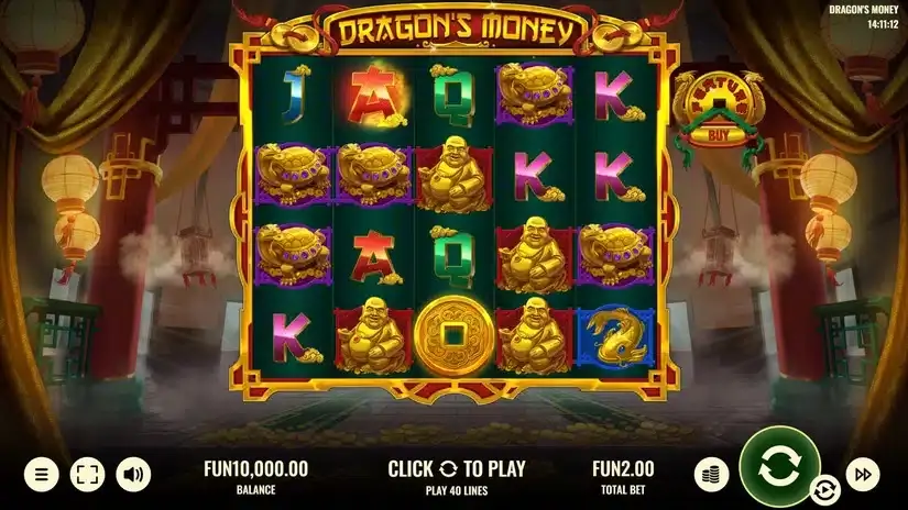 Dragon’s Money slot screenshot 