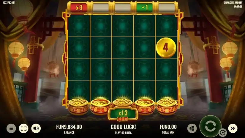 Dragon’s Money slot screenshot 