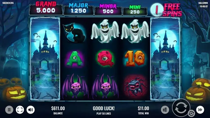 Hallowin slot screenshot 