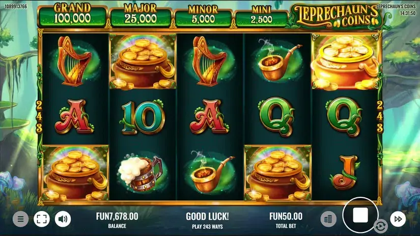 Leprechaun’s Coins slot screenshot 3