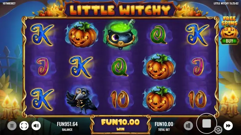 Little Witchy slot screenshot 2