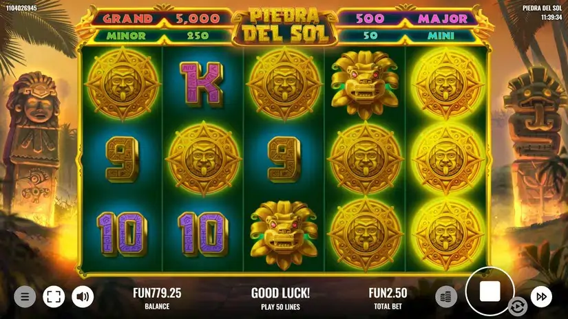 Piedra del Sol slot screenshot 3