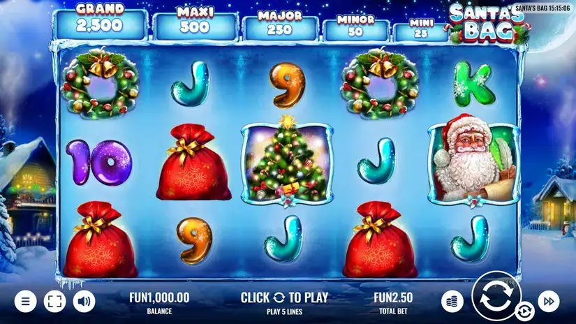 Santa’s Bag slot screenshot 