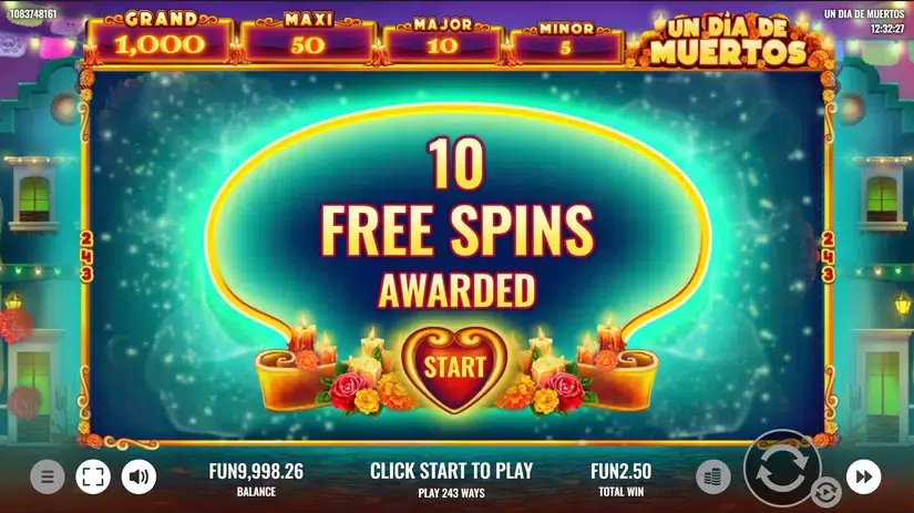 Un Dia De Muertos slot screenshot 3