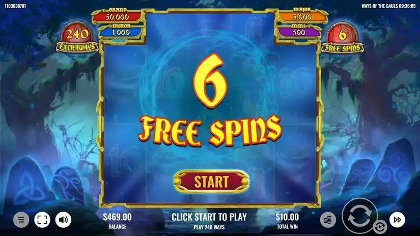 Ways of the Gauls slot screenshot 4