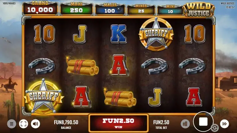 Wild Justice slot screenshot 4
