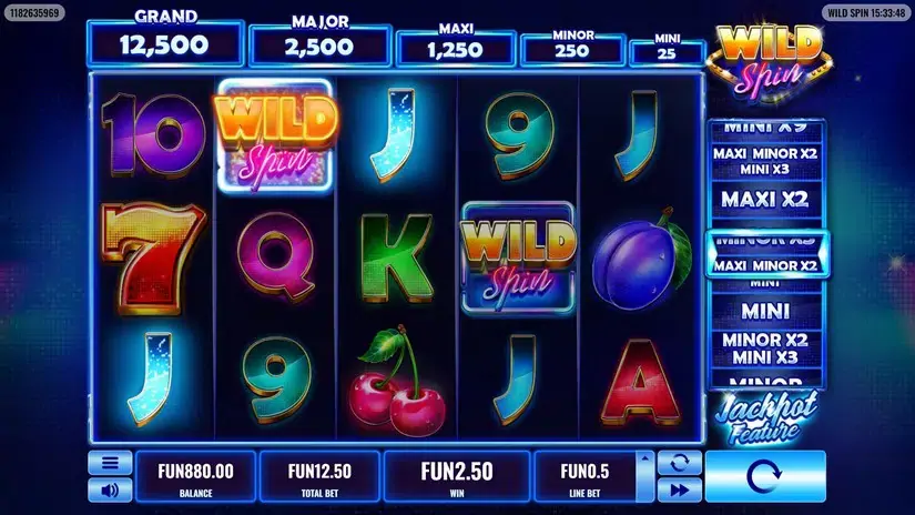 Wild Spin slot screenshot 1