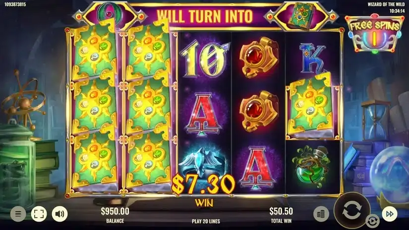 Wizard of the Wild slot screenshot 5