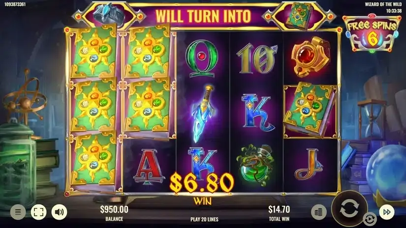 Wizard of the Wild slot screenshot 4