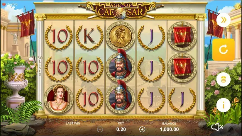 Age of Caesar slot screenshot 1