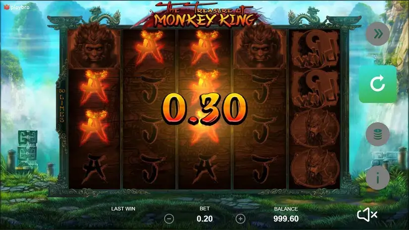 The Treasure of Monkey King slot screenshot 2