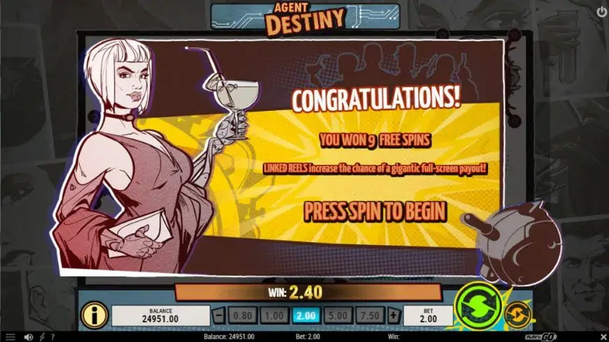 Agent Destiny slot screenshot 4