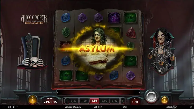 Alice Cooper and the Tome of Madness slot screenshot 3