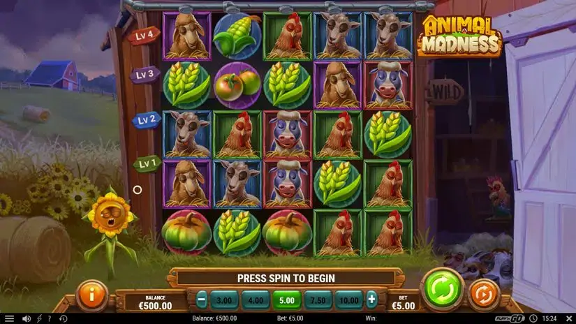 Animal Madness slot screenshot 1