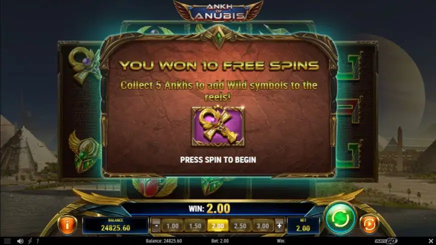 Ankh of Anubis slot screenshot 3