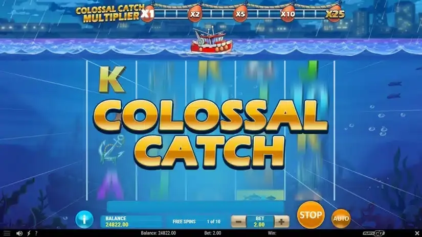 Boat Bonanza Colossal Catch slot screenshot 