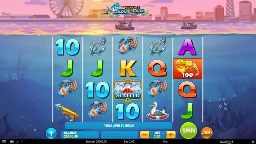 Boat Bonanza Colossal Catch slot screenshot 