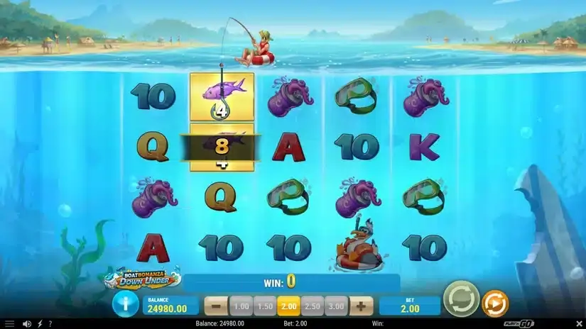 Boat Bonanza Down Under slot screenshot 2