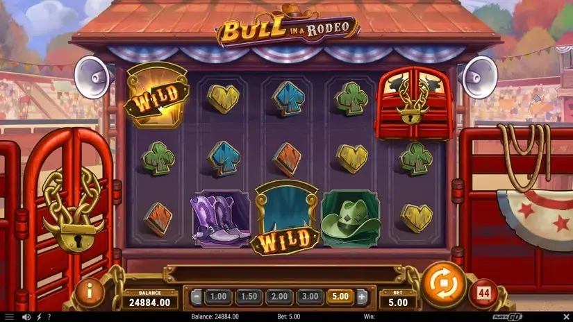 Bull in a Rodeo slot screenshot 5