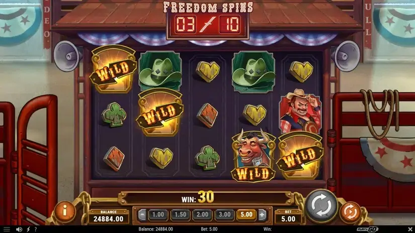 Bull in a Rodeo slot screenshot 7