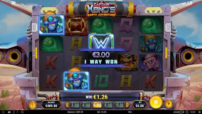 Captain Xenos Earth Adventure slot screenshot 4