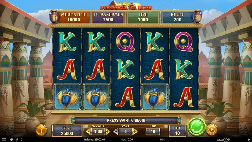 Cat Wilde and the Pyramids of Dead slot screenshot 1