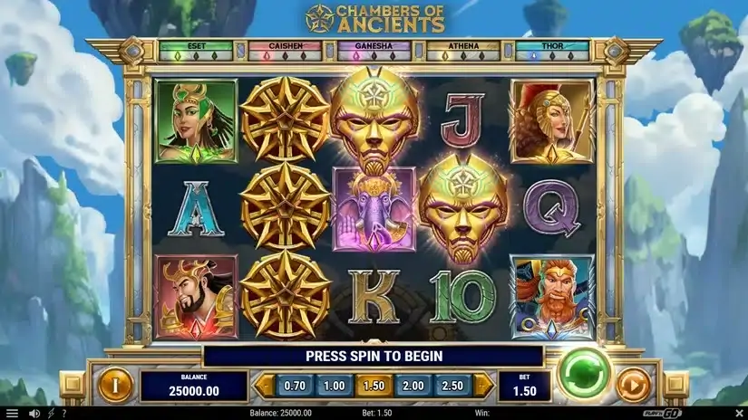 Chambers of Ancients slot screenshot 