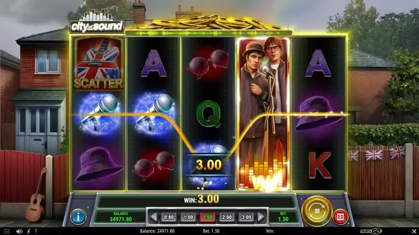 City of Sound slot screenshot 