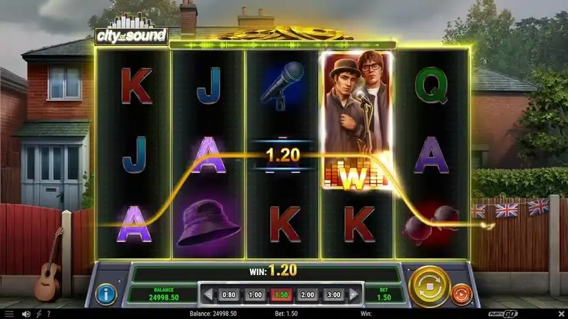 City of Sound slot screenshot 2