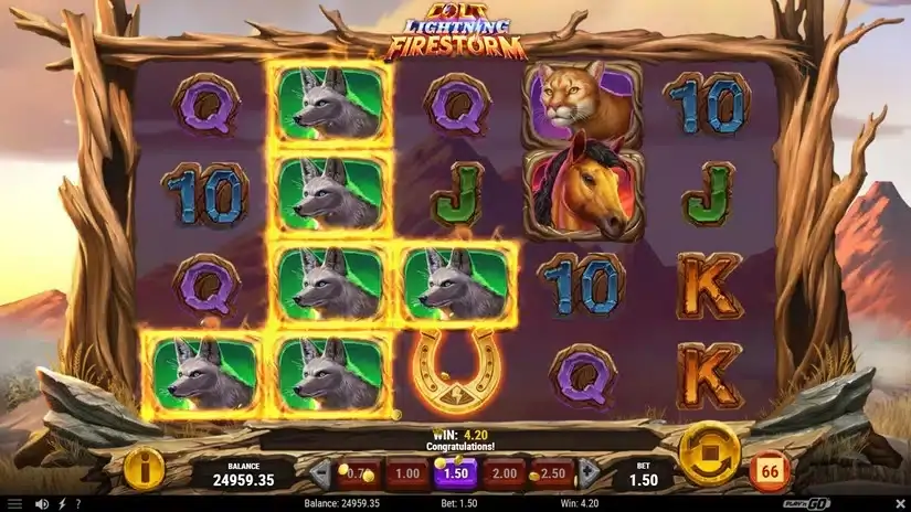 Colt Lightning Firestorm slot screenshot 