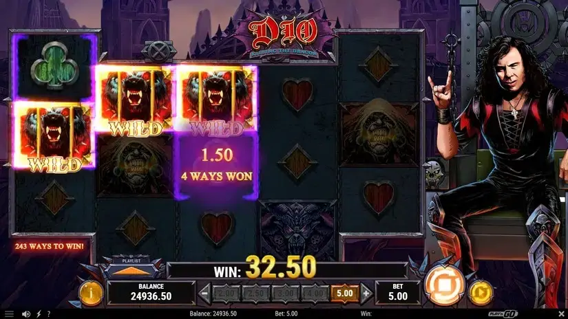 Dio – Killing the Dragon slot screenshot 