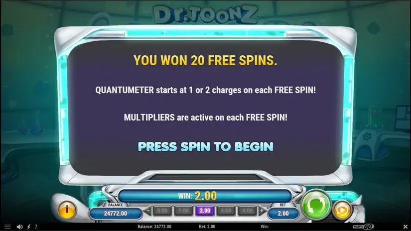 Dr Toonz slot screenshot 6