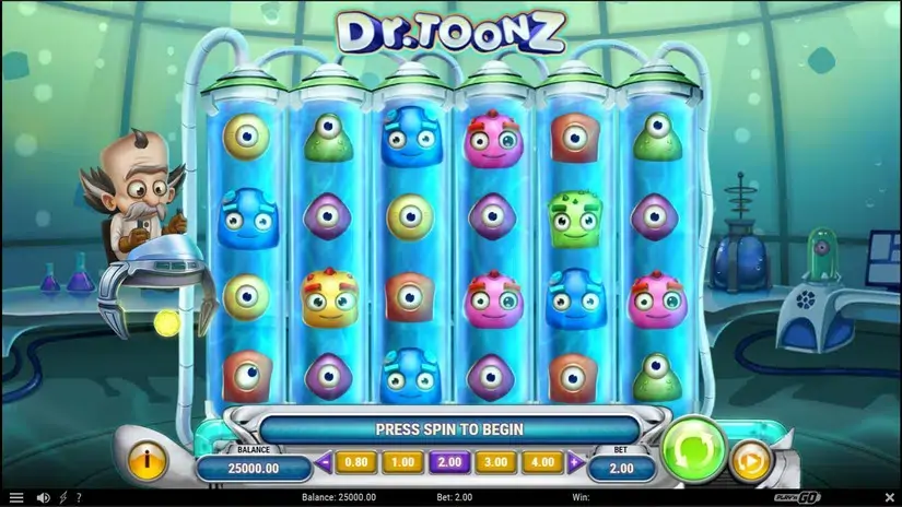 Dr Toonz slot screenshot 