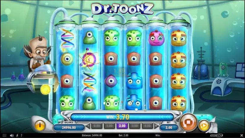 Dr Toonz slot screenshot 2