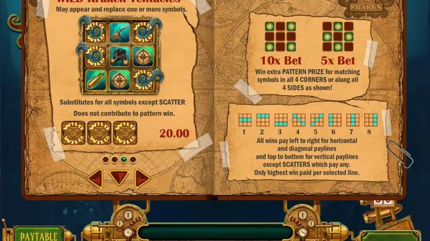 Eye of The Kraken slot screenshot 2