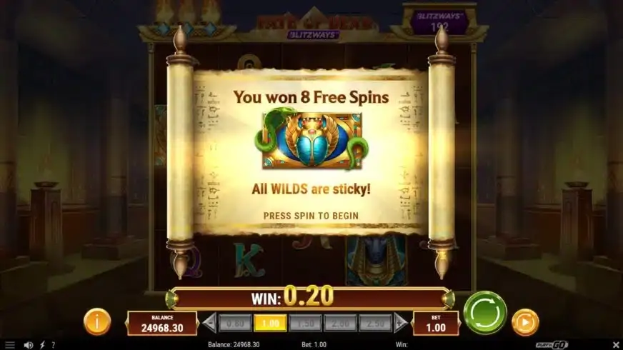 Fate of Dead Blitzways slot screenshot 2