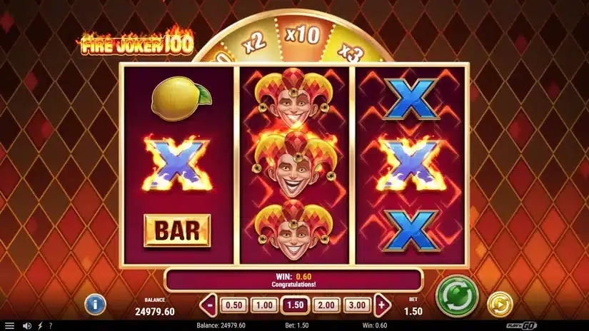 Fire Joker 100 slot screenshot 2