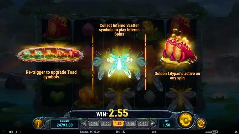 Fire Toad 2 slot screenshot 3