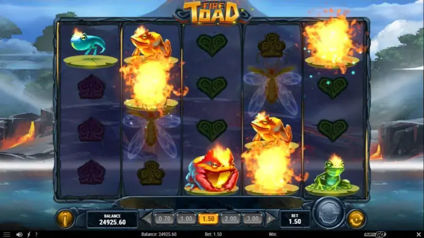 Fire Toad slot screenshot 2