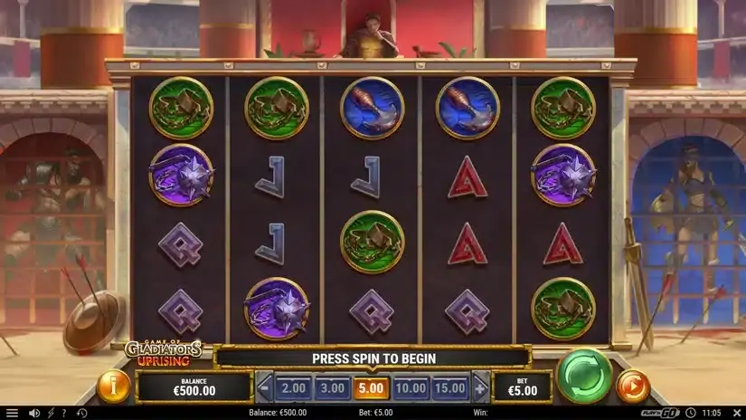 Game of Gladiators Uprising slot screenshot 