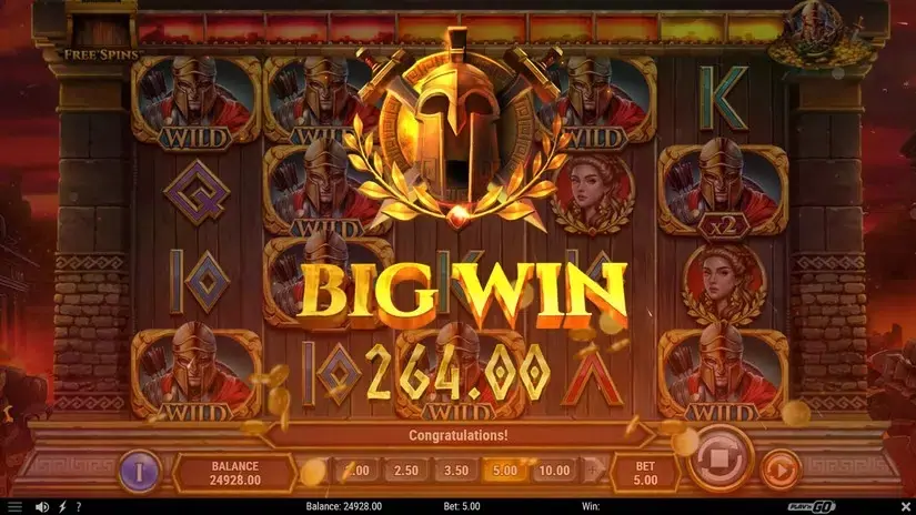 Gates of Troy slot screenshot 