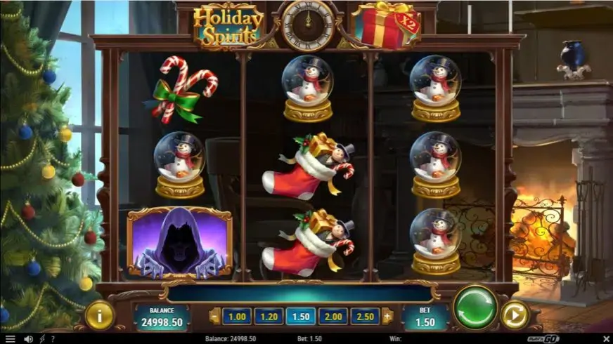 Holiday Spirits slot screenshot 