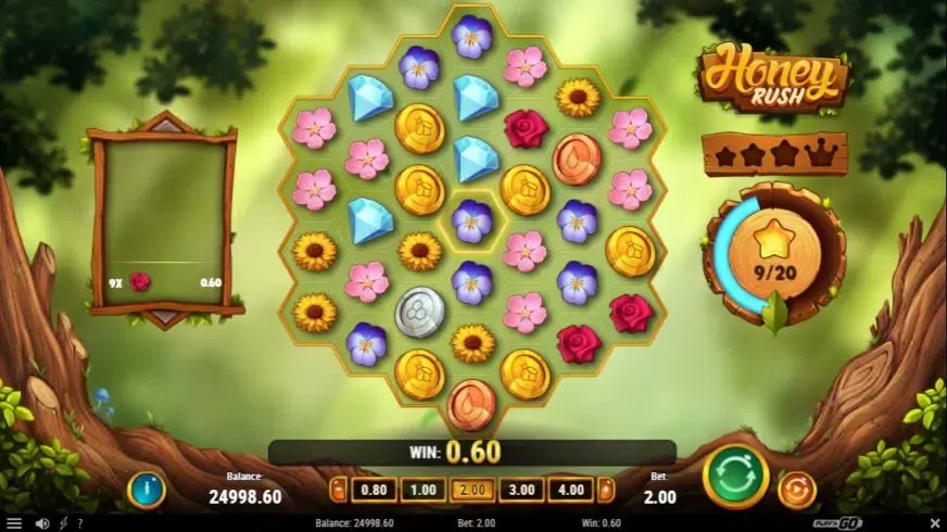 Honey Rush slot screenshot 2