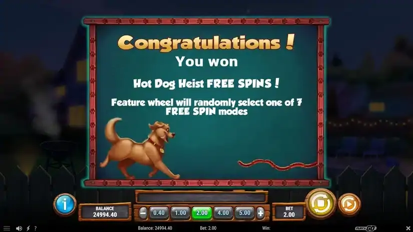 Hot Dog Heist slot screenshot 3