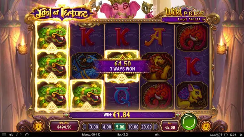 Idol of Fortune slot screenshot 3