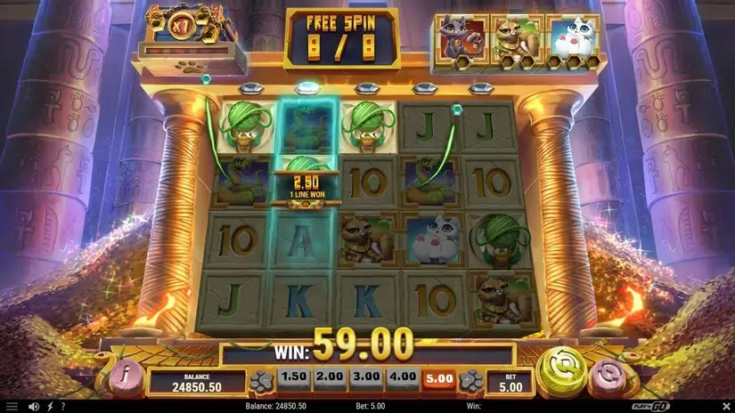 ImmorTails of Egypt slot screenshot 