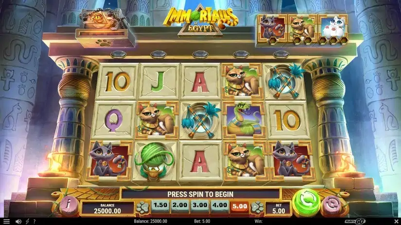 ImmorTails of Egypt slot screenshot 