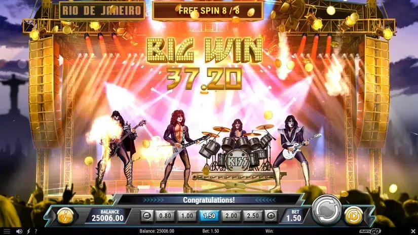 KISS Reels of Rock slot screenshot 