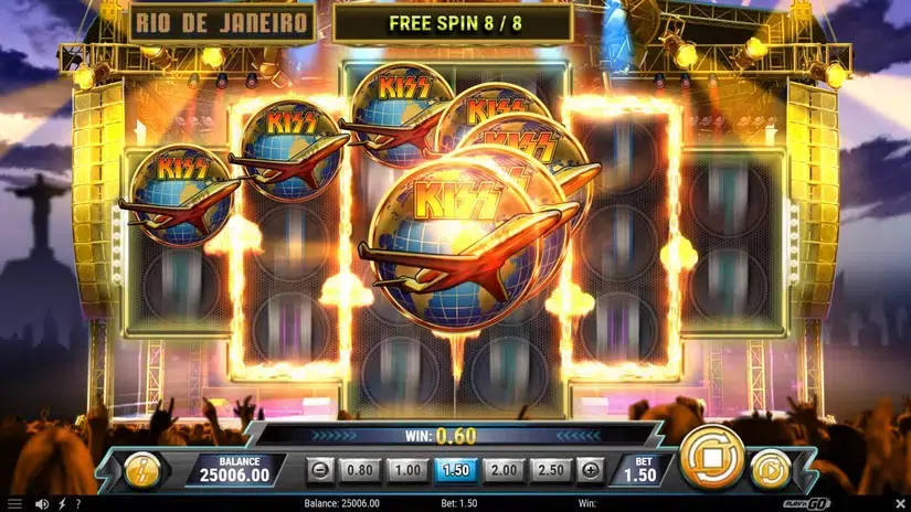 KISS Reels of Rock slot screenshot 6